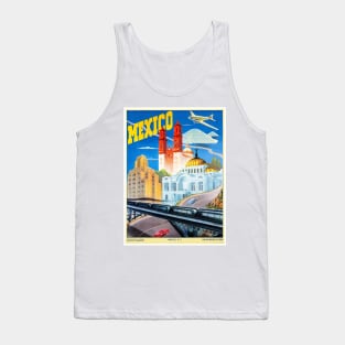 Vintage Travel Poster Mexico Tank Top